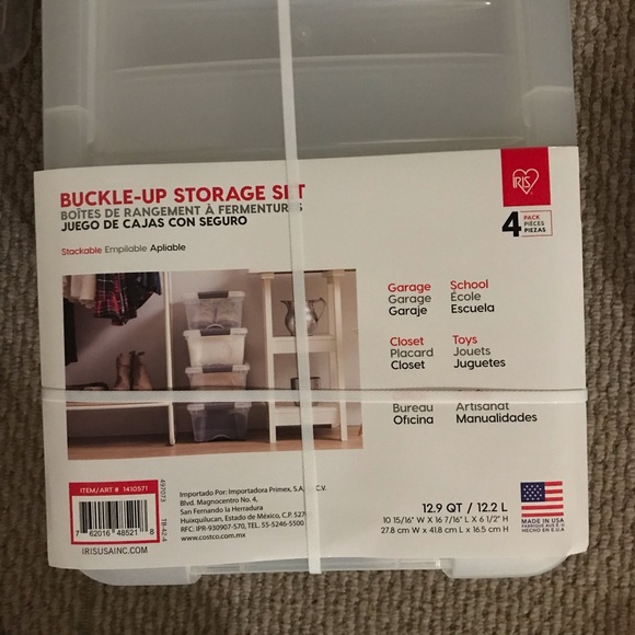 iris Storage & Organization Iris Buckle Up Storage Boxes Poshmark